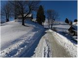 Ledinica - Planinska koča Mrzl'k